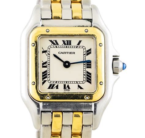 cartier 1713 stainless steel|stainless steel cartier panthere watch.